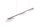 Suspension LED métal verre nickel 3 flammes 102 cm