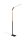 Lampadaire LED flexible à intensité variable Métal noir 1400 lm