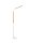 Lampadaire LED ajustable métal blanc 1400 lm