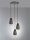 Lampe à suspendre géométrique métal anthracite E27 Ø35 cm