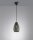 Suspension géométrique métal anthracite E27 Ø15 cm
