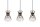 Suspension décorative noir or E27 82 cm de long