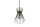 Suspension décorative noir or E27 Ø20 cm rond