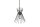 Suspension décorative noir or E27 Ø20 cm rond
