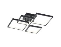 Lampe de plafonnier LED Noir Métal L:52,5 cm 24 W...