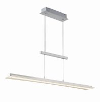 Grande lampe LED à suspendre métal verre...