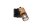 Spot mural orientable métal bois P:9 cm E14 Interrupteur
