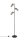 Lampadaire orientable métal bois 150 cm E14 Vintage
