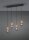 Luminaire suspendu bois métal E27 65 cm 4-flamme