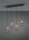 Luminaire suspendu bois métal E27 65 cm 4-flamme