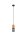 Suspension ronde bois métal Ø10 cm E27 confortable