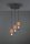 Suspensions en bois et métal E27 Ø28 cm 3-flamme
