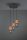 Suspensions en bois et métal E27 Ø28 cm 3-flamme