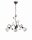 Suspension florale métal verre L:70 cm rouille antique