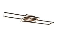 Plafonnier LED Noir Variateur Télécommande...