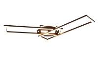 Plafonnier LED Noir Variateur Télécommande...
