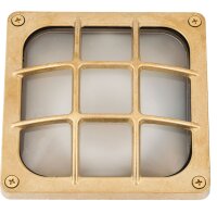 Applique en laiton carrée IP64 L:16cm...