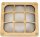 Applique en laiton carr&eacute;e IP64 L:16cm ext&eacute;rieur