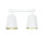 Plafonnier blanc or flexible 2 flammes E27