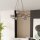 Lampe à suspendre métal verre fumé E14 7 flammes ronde Ø 75 cm