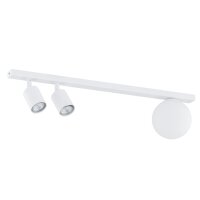 Spot de plafond 60 cm long Blanc GU10 + E14 Métal...