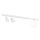 Spot de plafond 60 cm long Blanc GU10 + E14 Métal Verre