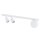 Spot de plafond 60 cm long Blanc GU10 + E14 Métal Verre