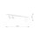 Spot de plafond 60 cm long Blanc GU10 + E14 Métal Verre