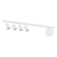 Spot de plafond blanc 90 cm de long 4x GU10 + E14...