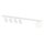 Spot de plafond blanc 90 cm de long 4x GU10 + E14 métal verre
