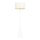 Lampadaire Blanc Or 157 cm métal tissu décoratif pour E27