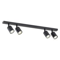 Spot de plafond métal noir L : 70 cm orientable...