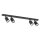 Spot de plafond métal noir L : 70 cm orientable GU10 4-flamme