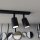 Spot de plafond métal noir L : 70 cm orientable GU10 4-flamme