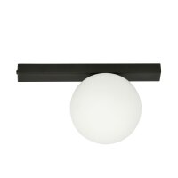 Plafonnier Noir Blanc 30 cm Verre Métal E14...