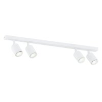 Plafonnier blanc 70 cm de long métal orientable...