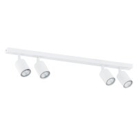 Plafonnier blanc 70 cm de long métal orientable...
