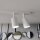 Plafonnier blanc 70 cm de long métal orientable GU10 4-flamme