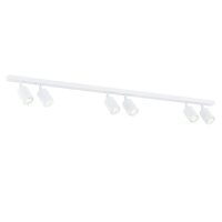 Projecteur de plafond blanc 116 cm de long métal...