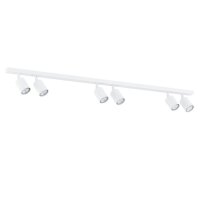Projecteur de plafond blanc 116 cm de long métal...
