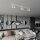 Projecteur de plafond blanc 116 cm de long métal GU10 6-flamme