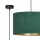Suspension Vert Or Noir Ø 35 cm rond E27 Tissu Métal