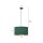 Suspension Vert Or Noir Ø 35 cm rond E27 Tissu Métal