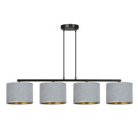 Lampe &agrave; suspendre tissu m&eacute;tal L : 97 cm H :...