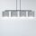 Lampe à suspendre tissu métal L : 97 cm H : max. 100 cm réglable