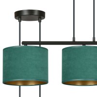 Lampe à suspendre tissu métal L : 72 cm...