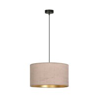 Suspension Tissu Rose Or Noir E27 &Oslash; 35 cm CYRIL