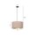 Suspension Tissu Rose Or Noir E27 Ø 35 cm CYRIL
