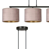 Lampe à suspendre métal tissu L : 72 cm...