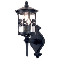 Applique murale noire Aluminium IP23 Rustique...
